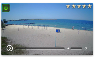Веб-камера Черноморское вид на пляж