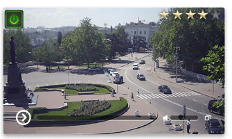 Веб-камера Севастополь улица Ленина и памятник Нахимова
